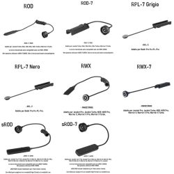 5501056 - CONTROLLO REMOTO O RAIL - ROD-7/RPL-7/SROD/SROD-7/RWX07 - sROD-7  E sROD PER LAMPADA OLIGHT
