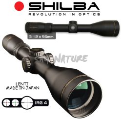 6101003 - OTTICA GOLD MEDAL 3-12 X 56MM - RETICOLO IRG 4 - TUBO 30MM A RIEMPIMENTO DI AZOTO - LENTI MADE IN JAPAN - SHILBA - 152350