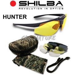 6102007 - FULL SET OCCHIALI DA SOLE HUNTER INTERCAMBIABILI - 100% PROTEZIONE UV400 POLICARBONATO ANTIABBAGLIAMENTO ANTIAPPANNAMENTO 4 COLORI - SHILBA 152500