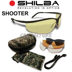 6102008 - FULL SET OCCHIALI DA SOLE SHOOTER INTERCAMBIABILI - 100% PROTEZIONE UV400 POLICARBONATO ANTIABBAGLIAMENTO ANTIAPPANNAMENTO 4 COLORI - SHILBA 152501