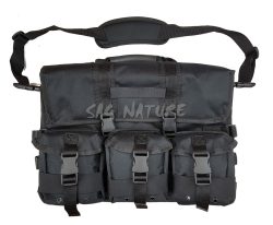 6201002 - BORSA TACTICAL - 3 TASCHE ESTERNE ANTERIORI - 8 COMPARTI INTERNI DI VARIE MISURE - 1 TASCA POSTERIORE - MIS. 45X31X20 CM - SAG NATURE