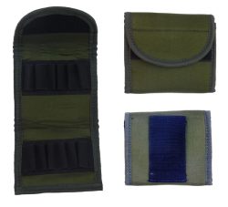 6203007 - PORTA CARTUCCE VERDE DA CINTURA IN CORDURA E CELLE ELASTICHE - 12 CELLE CALIBRO 30/06 - SAG NATURE