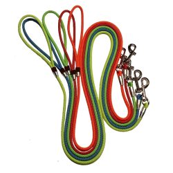 6602013 - GUINZAGLIO IN CORDINO 6 MM CON MOSCHETTORE FINALE - LUNGHEZZA 130 CM - SAG NATURE SRL