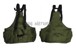 9903015 - TRISACCA DRESSEUR IN CORDURA 300D CON LOGO A COLORI STAMPATO - CHIUSURA E REGOLAZIONE AL TORACE - SAG NATURE