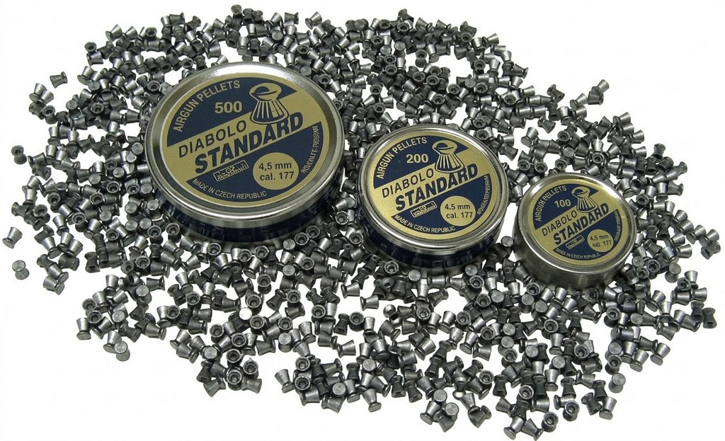 0806179 - PALLINO ARIA COMPRESSA 4,5 MM - 0,56 GR - TESTA OVALE - DIABOLO STANDARD - 200 PZ - KOVOHUTE