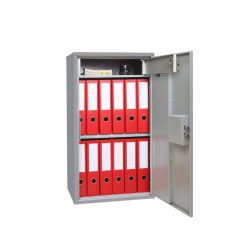 2301046 - CASSAFORTE/ARMADIO BLINDATO MOD. B84K PER ARMI CORTE E MUNIZIONI - MIS. 46x84,2x35 - PESO 25 KG- COLORE GRIGIO - RIPIANO FISSO E TESORETTO - GRIFFON