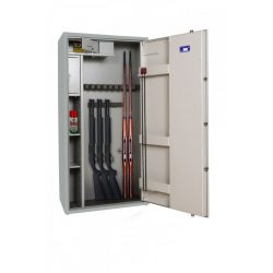2301048 - CASSAFORTE/ARMADIO BLINDATO MOD. GE750 KL - 13 FUCILI - CM 152x75x37 - PESO KG 148 ca. - TESORETTO BLINDATO E RIPIANI - GRIFFON