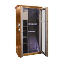 2301057 - CASSAFORTE/ARMADIO BLINDATO MOD. GG700E WOOD A DOPPIA ANTA PER 7 CARABINE CON RIPIANI E DOPPIO TESORETTO - GRIFFON