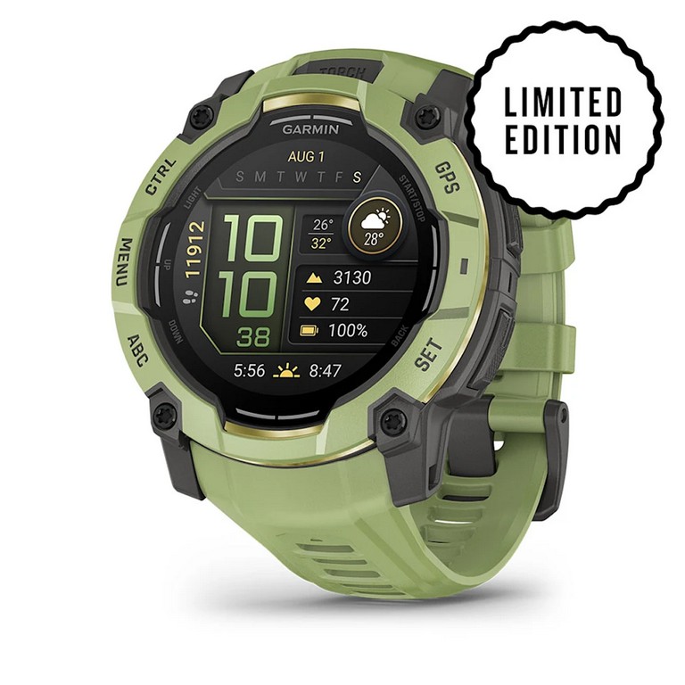 3201080 - OROLOGIO INSTINCT® 3 – 50 mm, AMOLED COLORE Fern Green con cinturino Fern Green - 010-03020-02 - EDIZIONE LIMITATA - GARMIN