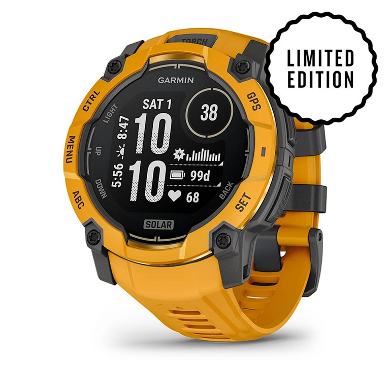 3201081 - OROLOGIO INSTINCT® 3 - 50 mm, SOLAR - COLORE Sunburst con cinturino Sunburst/Grigio - EDIZIONE LIMITATA - 010-02935-02 - GARMIN