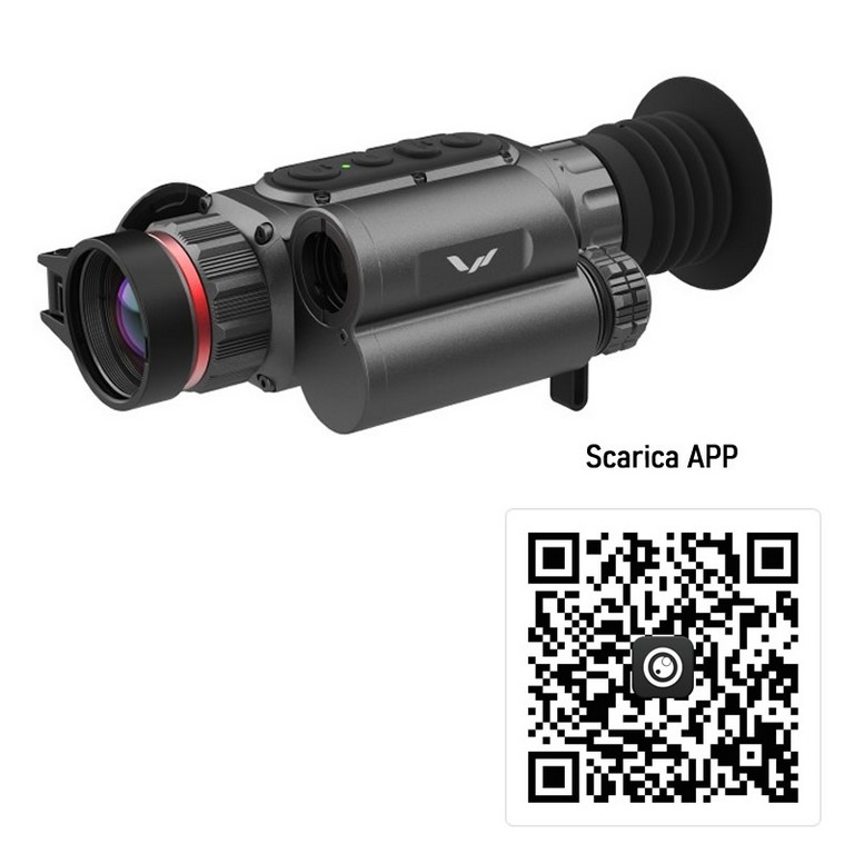 6703002 - CANNOCCHIALE TERMICO MEDUSA M4 MINI25 LRF - CON CALCOLATORE BALISTICO - PROCESSORE 256X192 - LUNGHEZZA FOCALE 25MM - FALCON