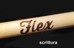 6802007 - PIROGRAFIA SCRITTURA OPPURE BUSSOLA SU MANICO LEGNO VANGHETTI SEZIONE 6802 - TARTUFO