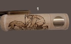 6802008 - PIROGRAFIA DISEGNO SU MANICO VANGHETTO SEZIONE 6802 - TARTUFO