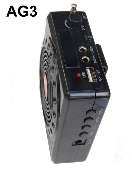 0206006 - RIPRODUTTORE AMPLIFICATORE RADIO TASCABILE E RICARICABILE - AG3 FC - SAG NATURE