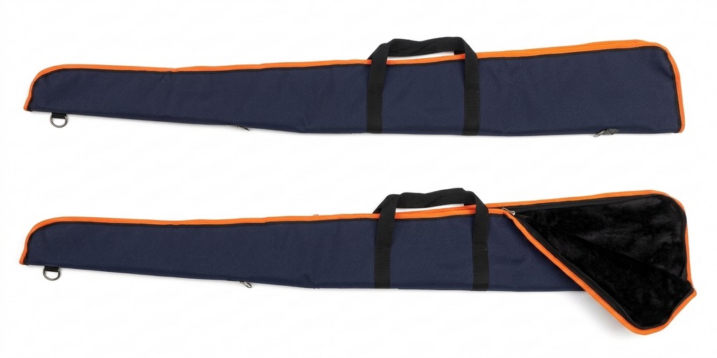 0301032 - FODERO PER FUCILE IN CORDURA BLU COLONIALE ZIP INTERA IMBOTTITO CON MANICO E ATTACCO TRACOLLA - 130 CM - SAG NATURE