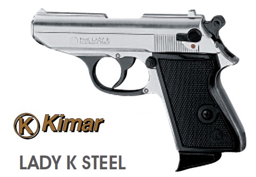 0501069 - PISTOLA A SALVE MODELLO LADY K CAL. 8 SILVER - KIMAR