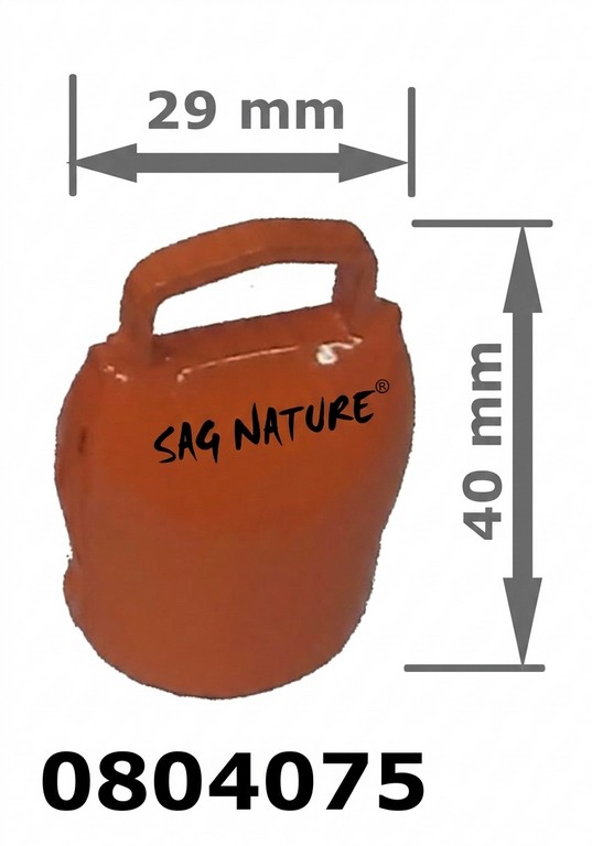 0804075 - CAMPANA ORANGE 01 IN BLISTER - ALTEZZA CM 4,0 LARGHEZZA CM 2,9 - SAG NATURE