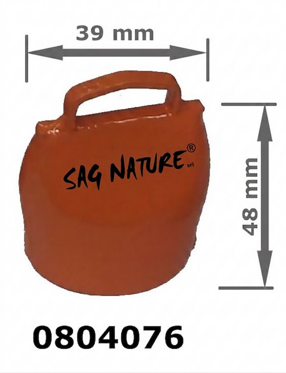 0804076 - CAMPANA ORANGE 02 IN BLISTER - ALTEZZA CM 4,8 LARGHEZZA CM 3,9 - SAG NATURE