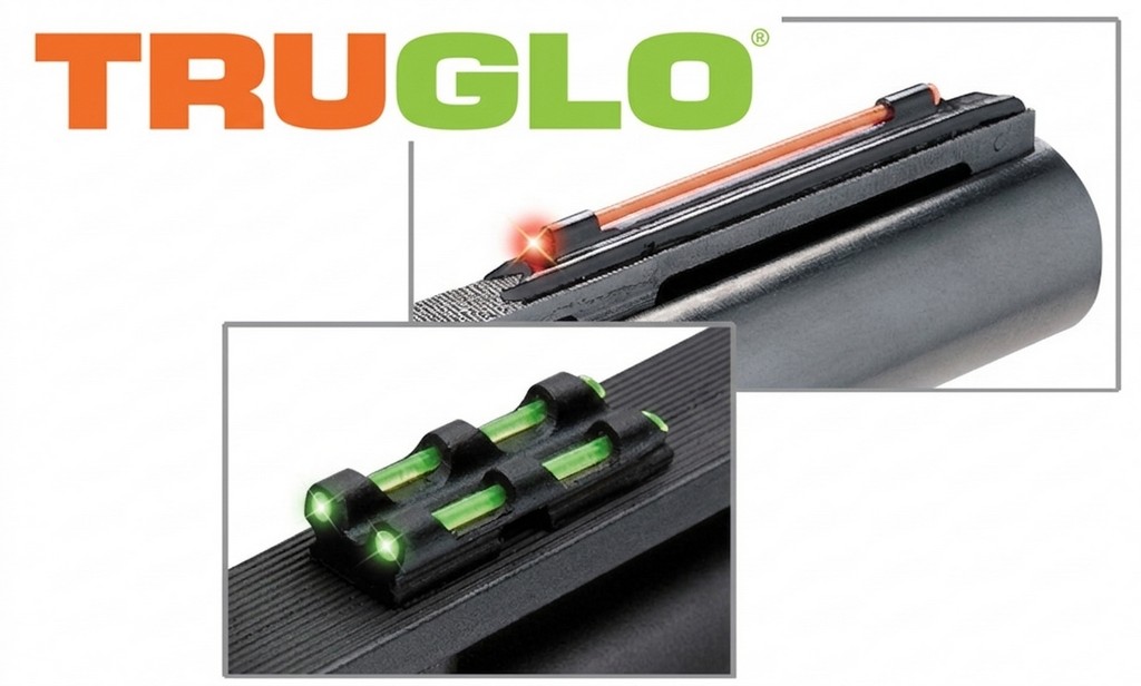 0806178 - SET MIRINO E TACCA DI MIRA UNIVERSALE - ADESIVO - IN FIBRA OTTICA DI COLORE ROSSO PER FUCILE CAL. 12 E 20 CON BINDELLA - TG94NEW - TRUGLO