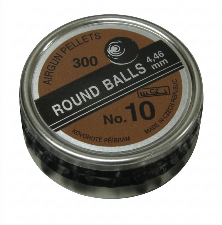 0806186 - PALLINO ARIA COMPRESSA TONDO SHOT N10 - DIAMETRO 4,46 MM 0,39 GR - 300 PZ - KOVOHUTE