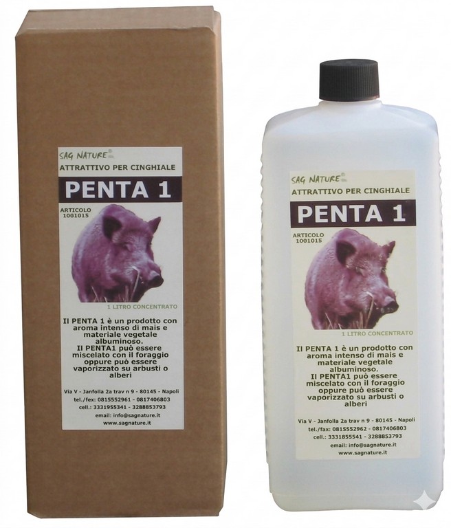 1001015 - ATTRATTIVO PENTA 1 AL GUSTO DI MAIS PER CINGHIALE DA AGGIUNGERE AL CIBO O A TRACCIA - 1 LITRO