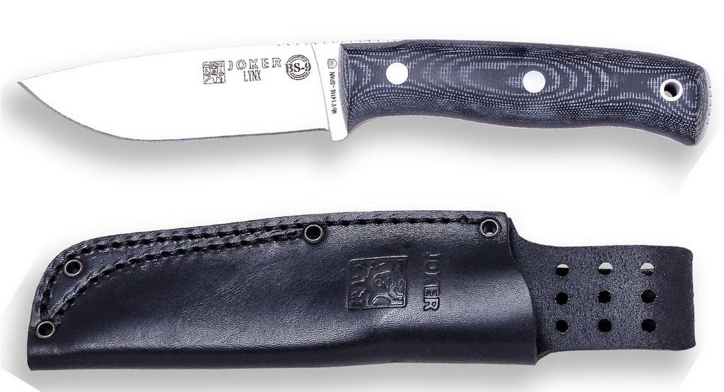 1201070 - COLTELLO BUSHCRAFT E SURVIVAL BS9 LYNX ACCIAIO MOVA 1.4116 MANICO MICARTA LAMA 10,5 CM PESO 190 GR - COMPLETO DI FODERO- JOKER CM111