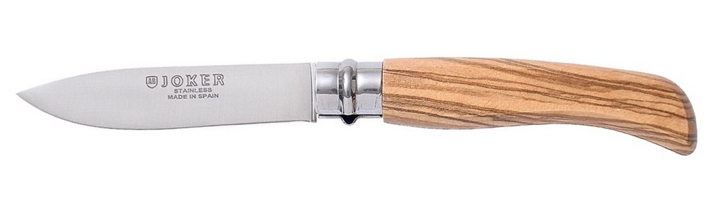 1201377 - COLTELLO CON MANICO OLIVO LAMA 8 CM - JOKER NO23