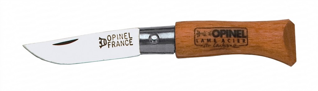 1201379 - COLTELLO OPINEL N 2 CON LAMA IN CARBONIO DA 3,5 CM - OP602