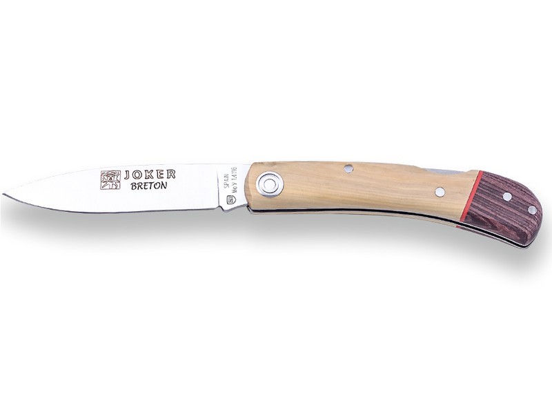 1201511 - COLTELLO BRETON TASCABILE CON MANICO IN BOSSO E PALISSANDRO LAMA 7 CM PESO 55 GR - JOKER NJ42