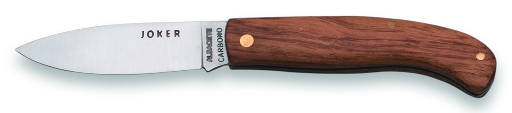 1201681 - COLTELLO CON MANICO LEGNO LAMA 7 CM PESO 45 GR - JOKER NB77