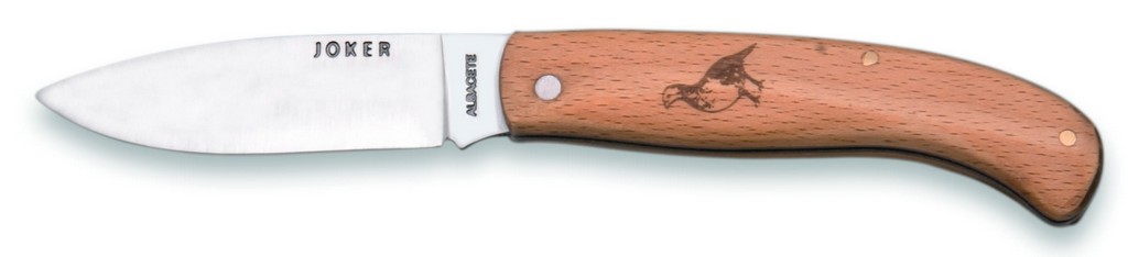 1201720 - COLTELLO CON MANICO IN FAGGIO E DISEGNO PERNICE LAMA 8 CM PESO 60 GR - JOKER NH78-5
