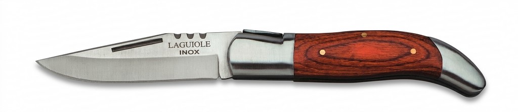 1203095 - COLTELLO DA CACCIA CON MANICO IN LEGNO LAMA 9 CM - JKR285
