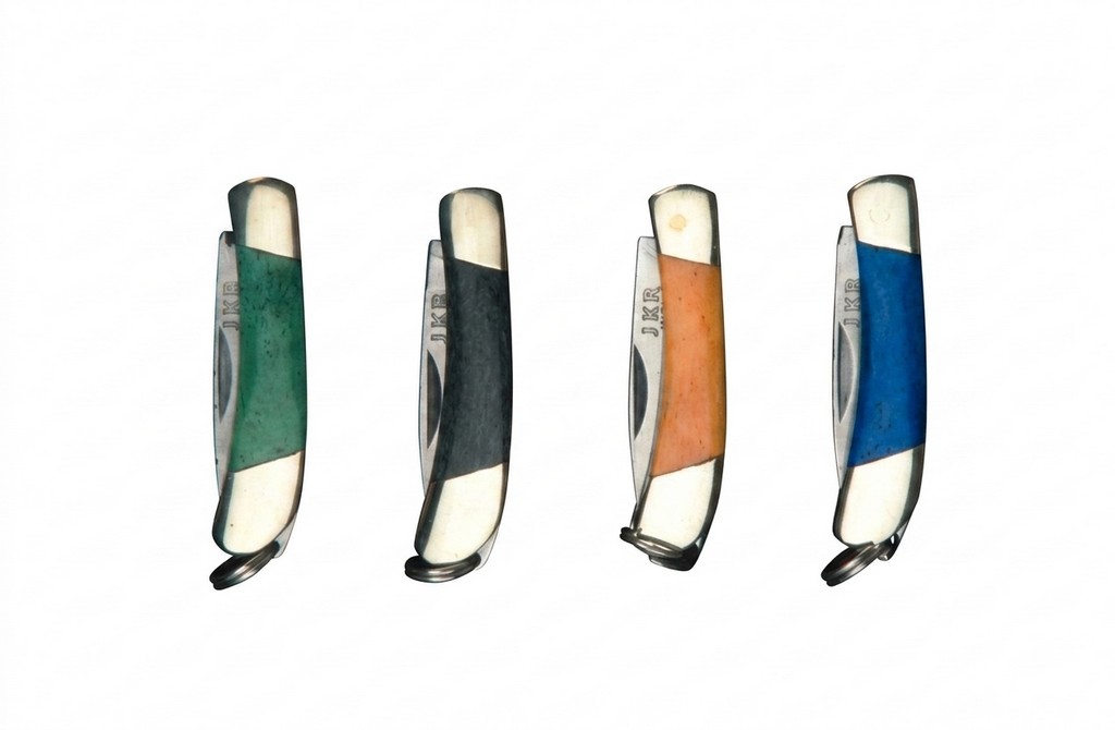 1203210 - SET 4 COLTELLI VARI COLORI LAMA 2,5 CM - JKR192