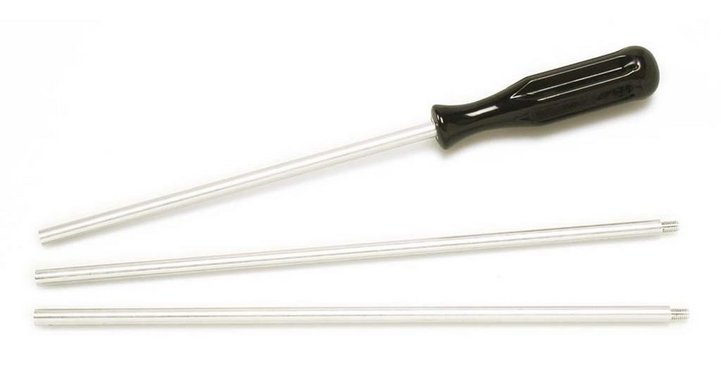 1301159 - BACCHETTONE PER FUCILE IN ALLUMINIO A 3 PZ, DIAM 8 MM CON IMPUGNATURA LEGNO
