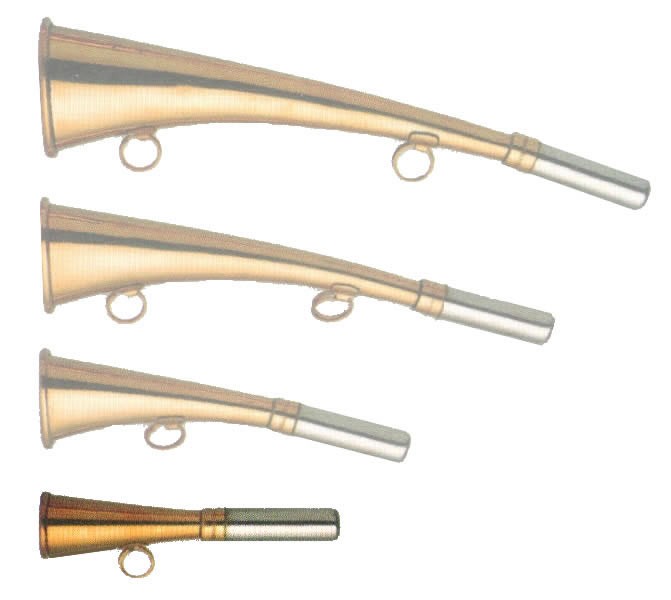 1709091 - CORNO-TROMBETTA IN OTTONE MISURA 12 CM