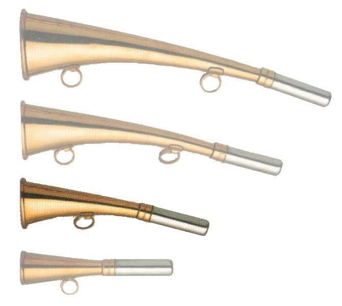 1709092 - CORNO-TROMBETTA IN OTTONE MISURA 16 CM