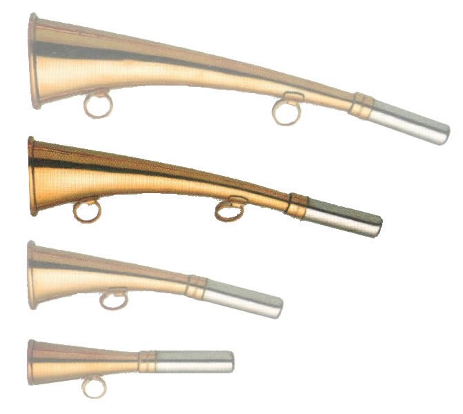 1709093 - CORNO-TROMBETTA IN OTTONE MISURA 22 CM