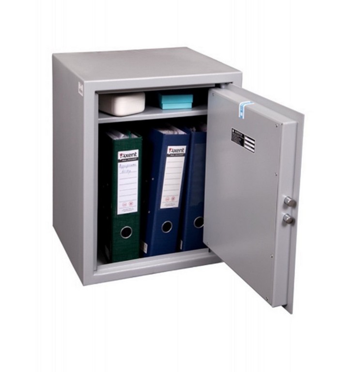 2301024 - CASSAFORTE/ARMADIO BLINDATO MOD. PS48 PER PISTOLA E MUNIZIONI - CM 48X38X35 - COL. GRIGIO CHIARO - KG 22 - CON RIPIANI REMOVILIBILI - GRIFFON