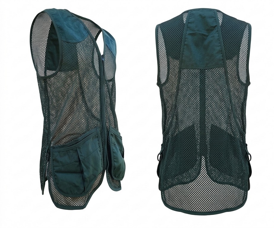 2901005 - GILET DA CACCIA IN RETE - COLORE VERDE - TG S ALLA 3XL - SAG NATURE