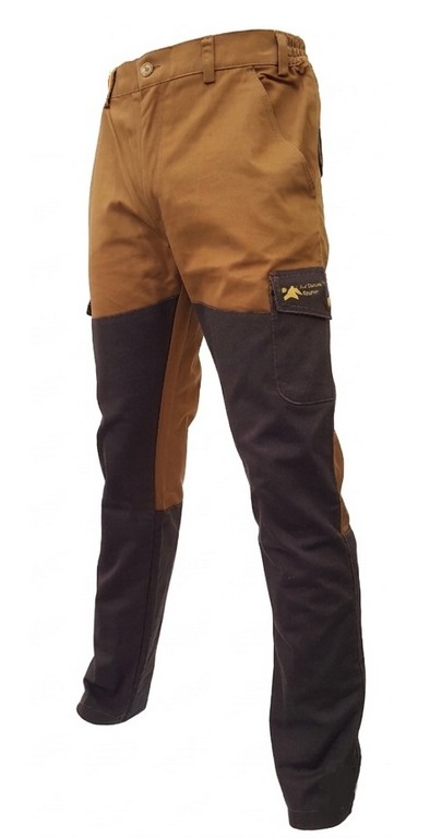 2901010 - PANTALONE 100% IN COTONE CERATO CON RIPORTO - MODELLO MAREMMA - TG 42 ALLA TG 64 - LA NUOVA REGINA - SAG NATURE