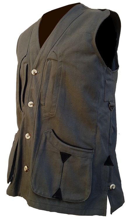 2901051 - GILET TERMINIO IN CANVAS LEGGERO - COLORE VERDE - TG M-L-XL - LA NUOVA REGINA - SAG NATURE