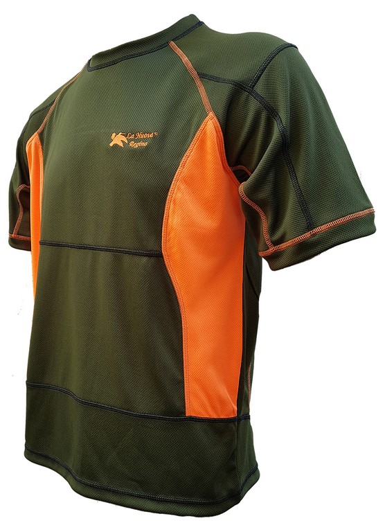 2901062 - MAGLIA T-SHIRT TECNICA SUPREME MEDIUM GREEN - TG XS ALLA 5XL - LA NUOVA REGINA - SAG NATURE