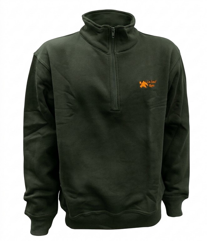 2901076 - MAGLIA PILE MEZZA ZIP - COLORE VERDE - TG S ALLA 5XL - LA NUOVA REGINA - SAG NATURE