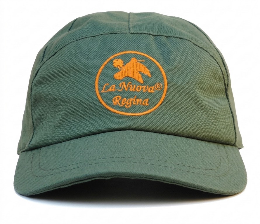 2901103 - CAPPELLO IN CORDURA GREEN E ORANGE CON COPRIORECCHIE IN PILE - TG S ALLA XXXL - LA NUOVA REGINA - SAG NATURE