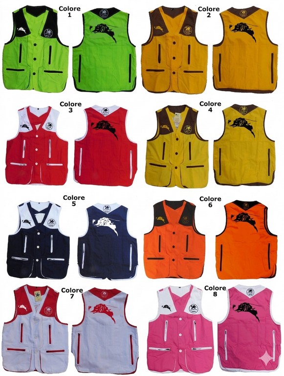 2901107 - GILET DRESSEUR CON RICAMO TESTA POINTER - TG XS ALLA 5XL - LA NUOVA REGINA - SAG NATURE