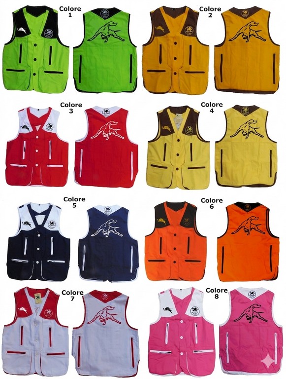 2901111 - GILET DRESSEUR CON RICAMO POINTER - TG XS ALLA 5XL - LA NUOVA REGINA - SAG NATURE