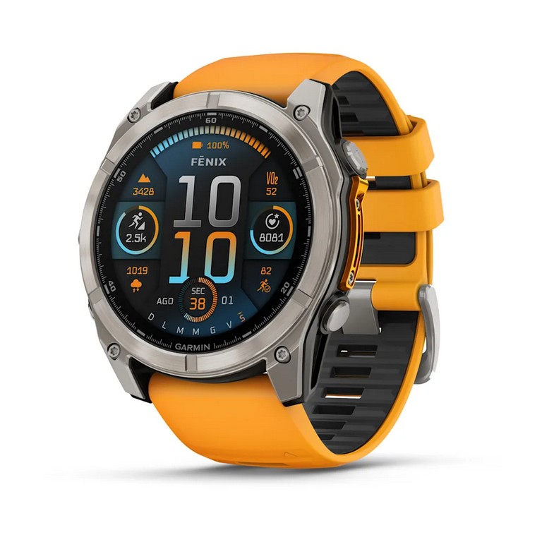 3201052 - OROLOGIO FENIX® 8 - 51 MM, AMOLED - Sapphire, Titanio, Titanium & Spark Orange - GARMIN - 010-02905-11