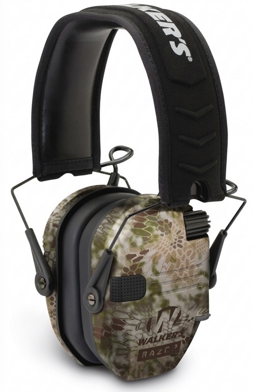 4201004 - CUFFIA ELETTRONICA RAZOR SLIM - PROFILO BASSO - COLORE KRIPTEK BOSCO - COFANETTO - GWP-RSEM-KPT - WALKER'S