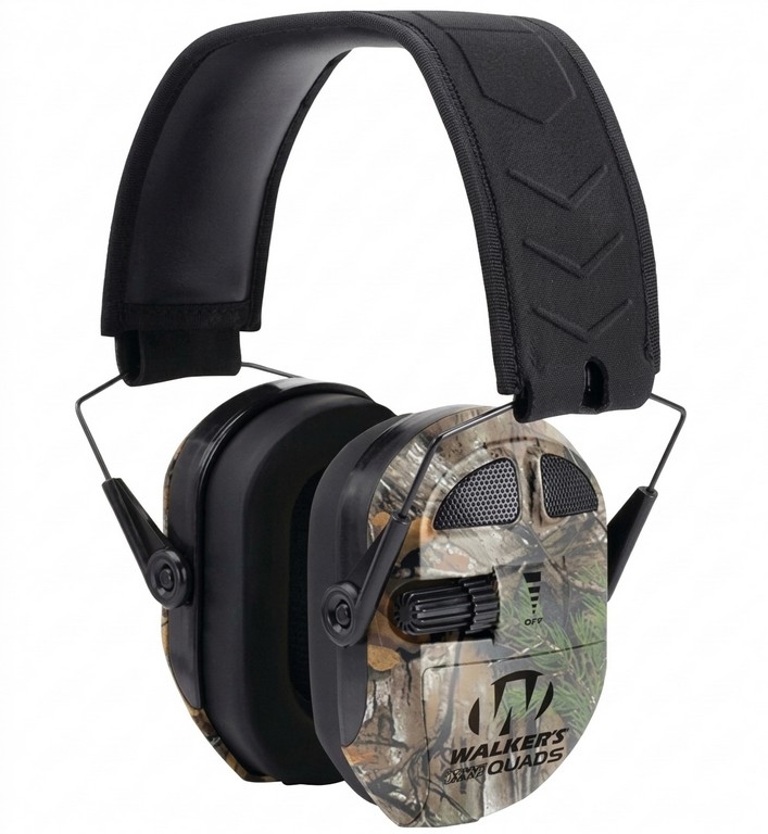 4201055 - CUFFIA PROFESSIONALE ELETTRONICA CON QUATTRO SISTEMI MICROFONI DIREZIONALI HI GAIN OMNI - MOSSY OAK - GWP-XPMQMO - WALKER'S