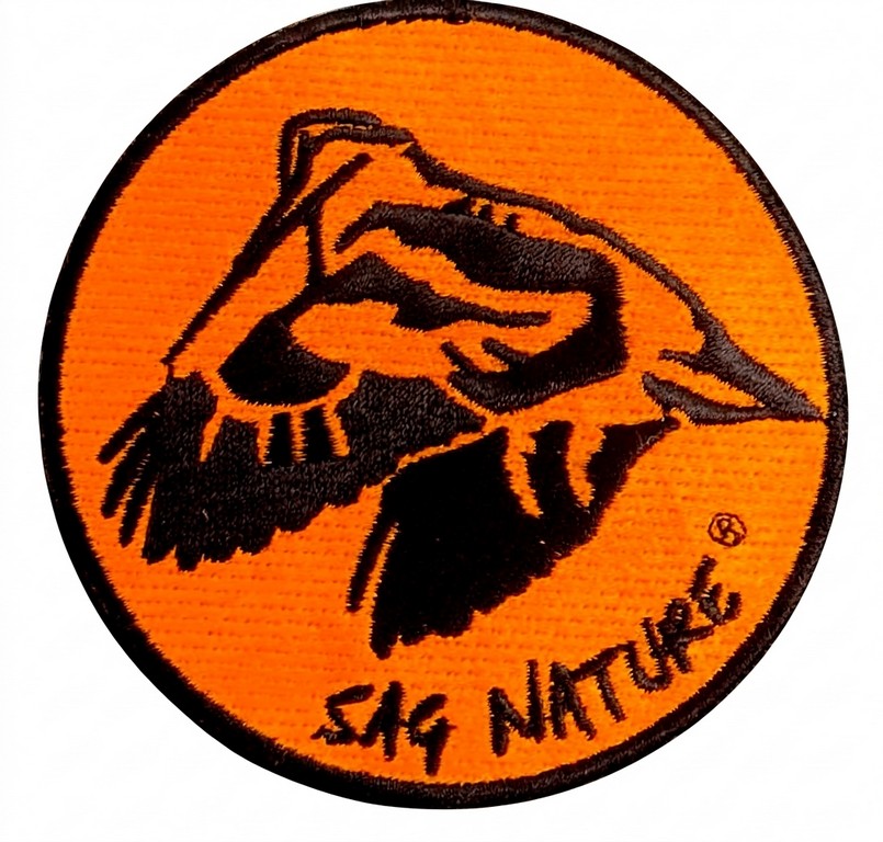 4901002 - PATCH TOPPA BECCACCIA IN VOLO - DIAMETRO 8,5 CM - SAG NATURE